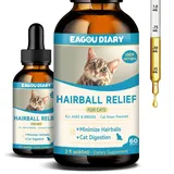 Anti Haarball Katzen, Verbesserte Verdauung, Gegen Haarausfall Katze 60ML