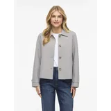 VILA Jacke mit Umlegekragen Modell 'Juice', Hellgrau, 34