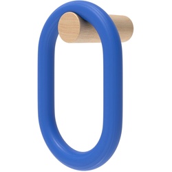 Hartô - Fernand Garderobenhaken, vertikal, Eiche natur / electric blue
