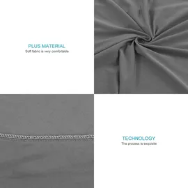 Intirilife 6x Elastischer Stuhlhusse Stuhlüberzug in SCHWARZ mit 38 - 45 cm Sitzfläche und 45 - 65 cm Lehnenhöhe