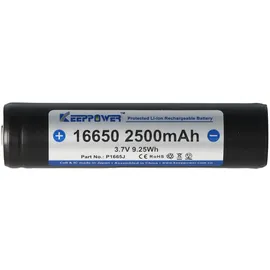 Keeppower 16650/17650 Li-Ion-Akku 3,6 V 1980-2500 mAh