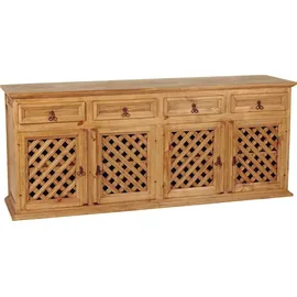 MiaMöbel Mexico Sideboard Massivholz Pinie Mexiko Möbel Mexikanisch