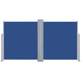 vidaXL Seitenmarkise 100 x 600 cm Blau Polyester
