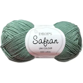 Frida's Wollhaus Drops 50 g Safran Baumwolle Babygarn Sommergarn Stricken Häkeln 43 Farben (63 | Meeresgrün)