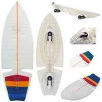 F2 Surf Waveboard Carving Board Street Surfer Skateboard Weiss/Bunt 2025