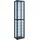 VCM Standvitrine Kavisa 50 x 30 x 227 cm Schwarz