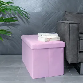 Intirilife Sitzbank Faltbar Rosa 76 x 38 x 38 cm