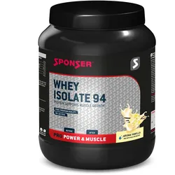 Sponser Whey Isolate 94 Proteinpulver (reines Whey Isolate CFM, max. Eiweißgehalt, laktosefrei) Vanille 850g Dose