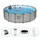 BESTWAY Steel Pro Max Frame Pool Set 488 x 122 cm steinwandoptik inkl. Filterpumpe