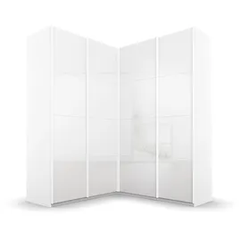 Rauch Quadra Schrank Eckschrank inkl. Türendämpfer, mit Glastüren