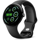 Google Pixel Watch 3 [WiFi only, inkl. Kautschuk-Armband schwarz] 45mm Aluminiumgehäuse schwarz | Zustand: Neu & original versiegelt