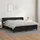 vidaXL Boxspringbett mit Matratze Schwarz 160x200 cm Kunstleder - Schwarz