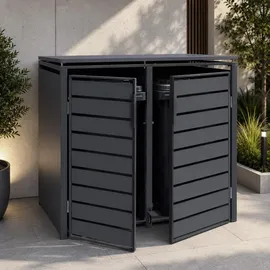 MCW Mülltonnenverkleidung MCW-Q75 116 x 132 x 89 cm anthrazit
