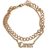 URBAN CLASSICS Zodiac Golden Anklet - Goldfarben