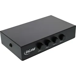 InLine USB 2.0 Umschalter manuell - USB-A Gerät an 4 Computer