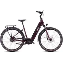 Cube Supreme Hybrid Deluxe Pro 625 2025 28 Zoll RH 46 cm Damen amarone 'n' grey