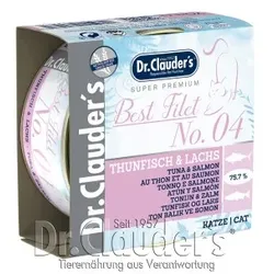 Dr. Clauder's Best Filet No. 04 Thunfisch & Lachs - 24x 70g