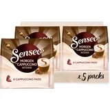 Senseo Pads Morgen Cappuccino Intense, 40 Kaffeepads, 5er Pack, 5 x 8 Getränke