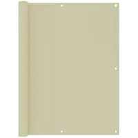 VidaXL Balkon-Sichtschutz Creme 120x400 cm Oxford-Gewebe