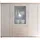 HBZ MEBLE Highboard 156 x 137 x 46 cm Weiß