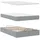 vidaXL Ottoman-Bett mit Matratze Hellgrau 120x200 cm Stoff