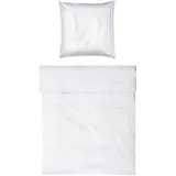 Möve Noblesse White/Light Blue 155 x 220 cm + 80 x 80 cm