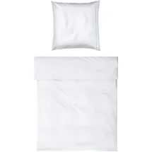 Möve Noblesse White/Light Blue 155 x 220 cm + 80 x 80 cm