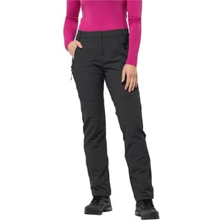 Jack Wolfskin Damen GLASTAL Winter Pants W Wanderhose, Black, 34