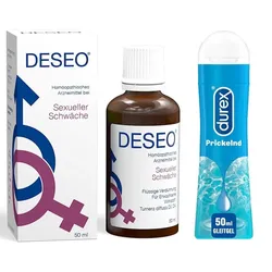 Deseo+DUREX Play Prickelnd Gleitgel Set 1 Sparset