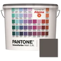 ALPINA Wandfarbe »Pantone«, Wandfarbe »Pantone«, Innenfarbe Plum Kitten 2,5 Liter matt - grau