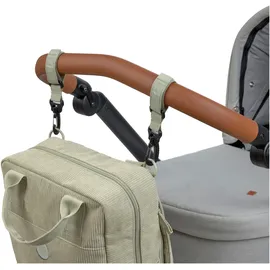 Lässig Baby Wickelrucksack Wickeltasche Rucksack mit Wickelunterlage, Kinderwagenbefestigung, Flaschenhalter nachhaltig produziert/GRE Vividal Backpack cord light khaki