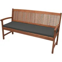 Beautissu Bankauflage 120 x 48 x 5 cm grau 1 St.