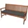Beautissu Bankauflage 120 x 48 x 5 cm grau 1 St.