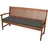 Beautissu Bankauflage 120 x 48 x 5 cm grau 1 St.