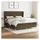 vidaXL Boxspringbett mit Matratze Dunkelbraun 180x200 cm Stoff