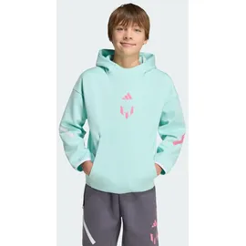 adidas Messi ZNE Hoodie KIDS Semi Flash Aqua - 152