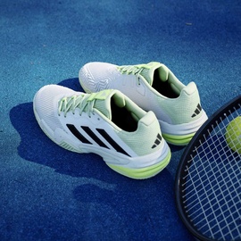 adidas Herren Tennisschuhe adidas Barricade 13 M FTWWHT/CBLACK EUR 42 2/3 - Grün,Weiß - EUR 42 2/3