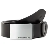 Tom Tailor Ledergürtel (1-St) schwarz, 100,