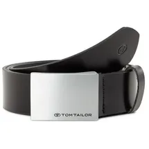 Tom Tailor Ledergürtel (1-St) schwarz, 100,