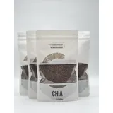 Heimathungrig Chia Samen 4×250 g – naturreine vegane Proteinquelle aus Deutschland, reich an Omega-3, Ballaststoffen & Eiweiß – ideal für Smoothies, Müsli & Fitness Ernährung 1kg 1000g