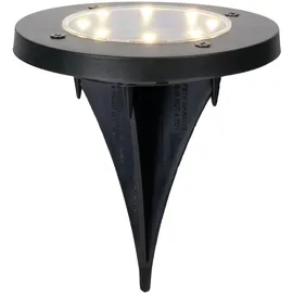 NÄVE Solarleuchte Metall D: 11,5 cm 8er Set schwarz