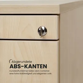 bümö Standcontainer 42,8 x 72 x 80 cm weiß