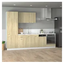 vidaXL Küchenzeile Lyon 7-tlg. 0 cm Braun