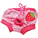 TOYHEART Wiederverwendbare Hundewindeln Weiblich, Haustier Weiblich Hund Welpen Windelhosen Menstruation Physiologische Hygiene Kurzhöschen Für Hunde Rosenrot Klein