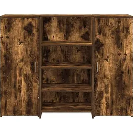 vidaXL Empfangstheke Räuchereiche 135x50x103,5 cm Holzwerkstoff