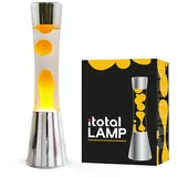 i-Total Flüssige Lavalampe Weiß/Orange