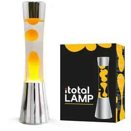 i-Total Flüssige Lavalampe Weiß/Orange