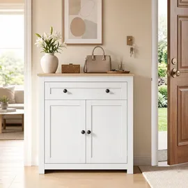 Homcom Sideboard 78,5 x 80 x 35 cm Weiß
