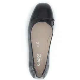 Gabor Leder-Ballerinas in Schwarz | 38