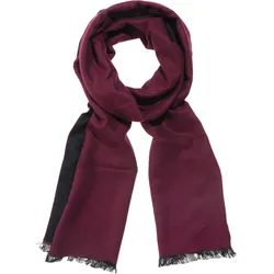 Strickschal MONTI, Damen, rot, Obermaterial: 100% Viskose, Modetücher, angenehm weich, Doubleface, kurze Fransen